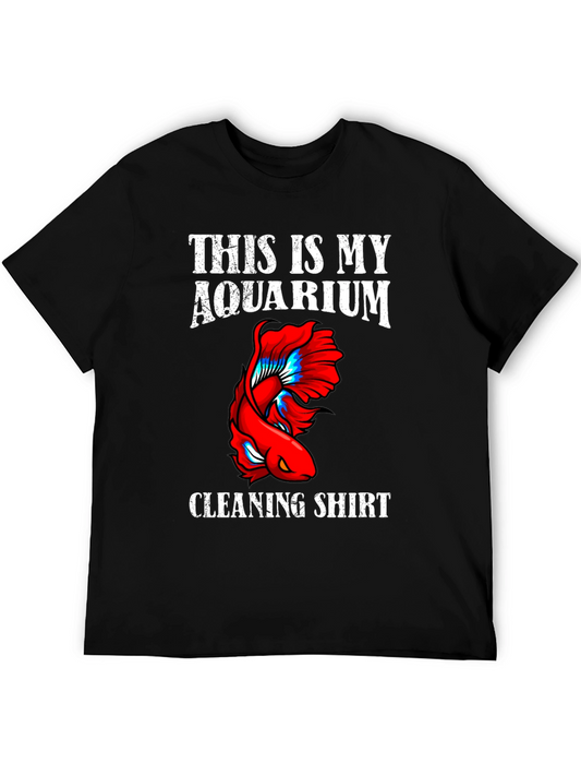 Aquarium Cleaning Shirt - Novelty Fish Keeper Tee