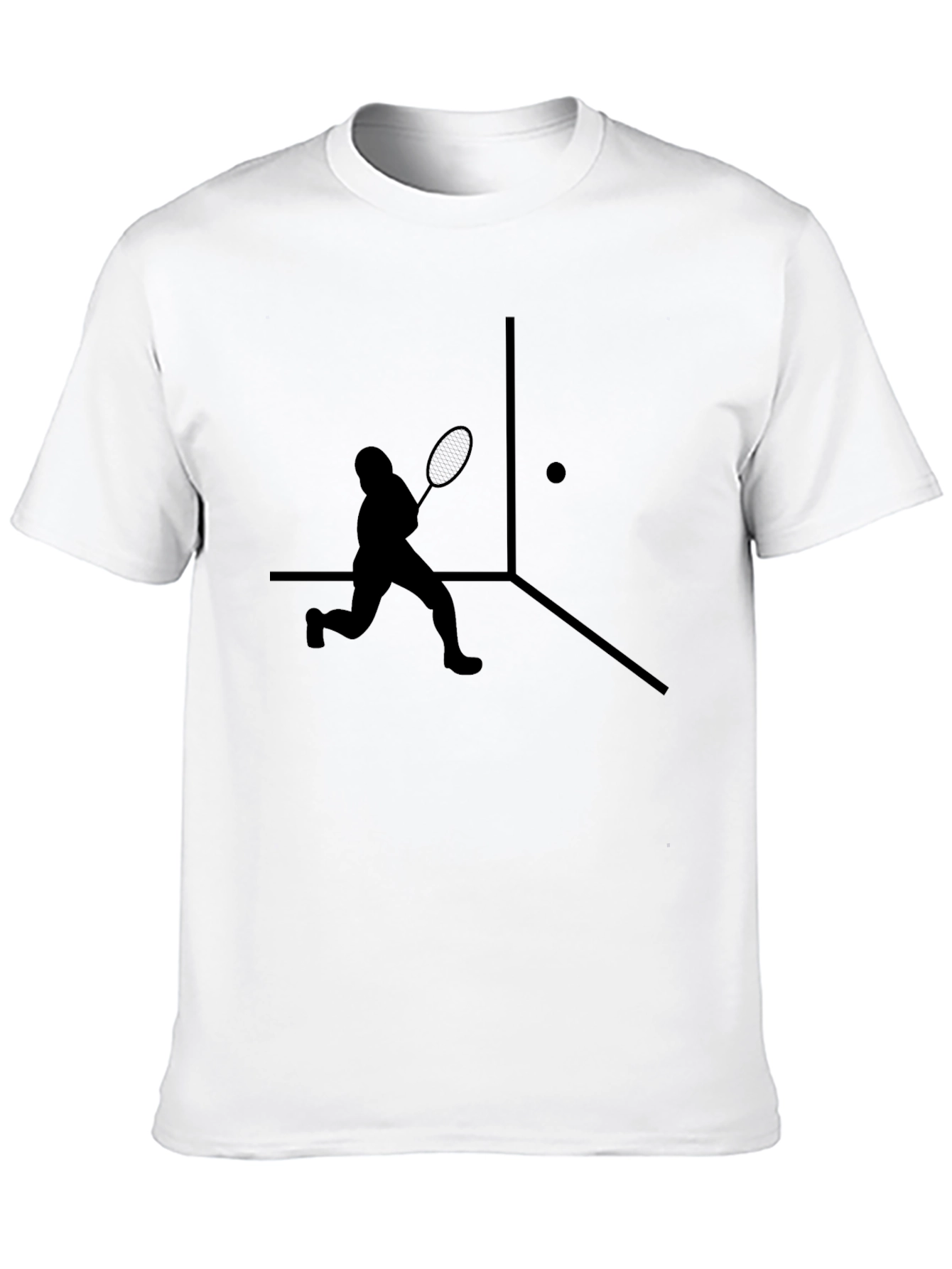 Squash Player Graphic T-Shirt