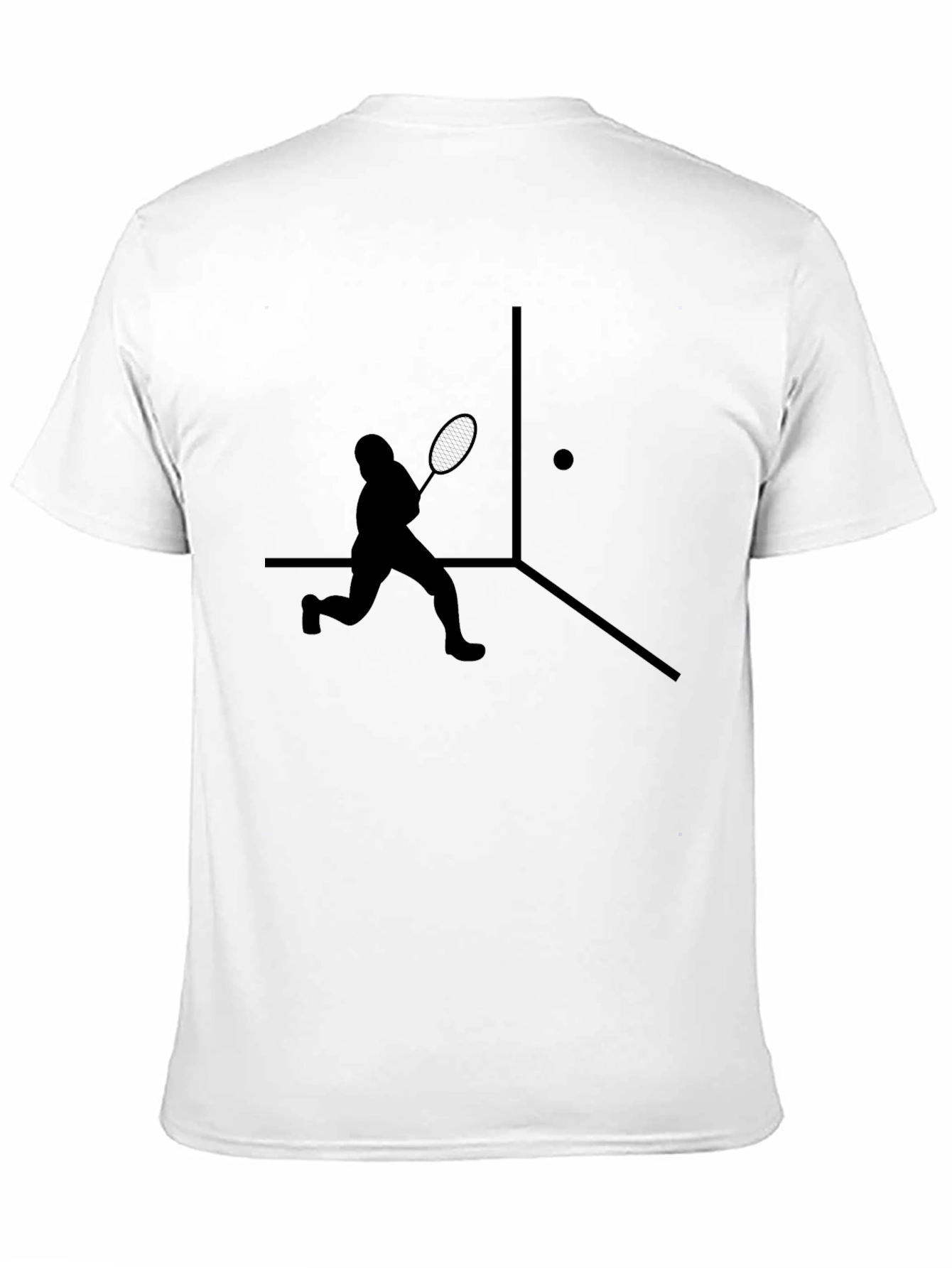 Squash Player Graphic T-Shirt
