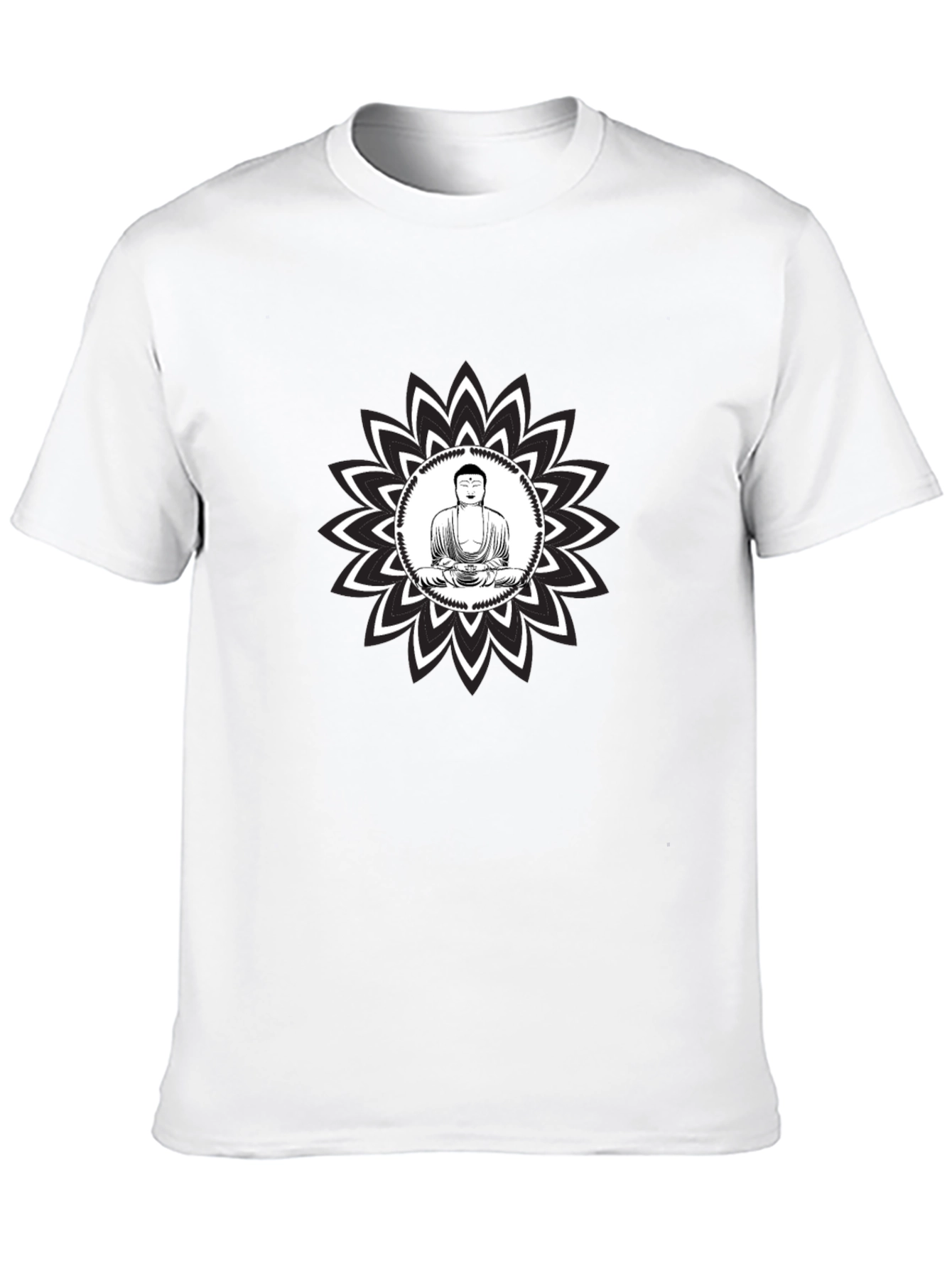 Buddha Mandala Black Graphic Tee