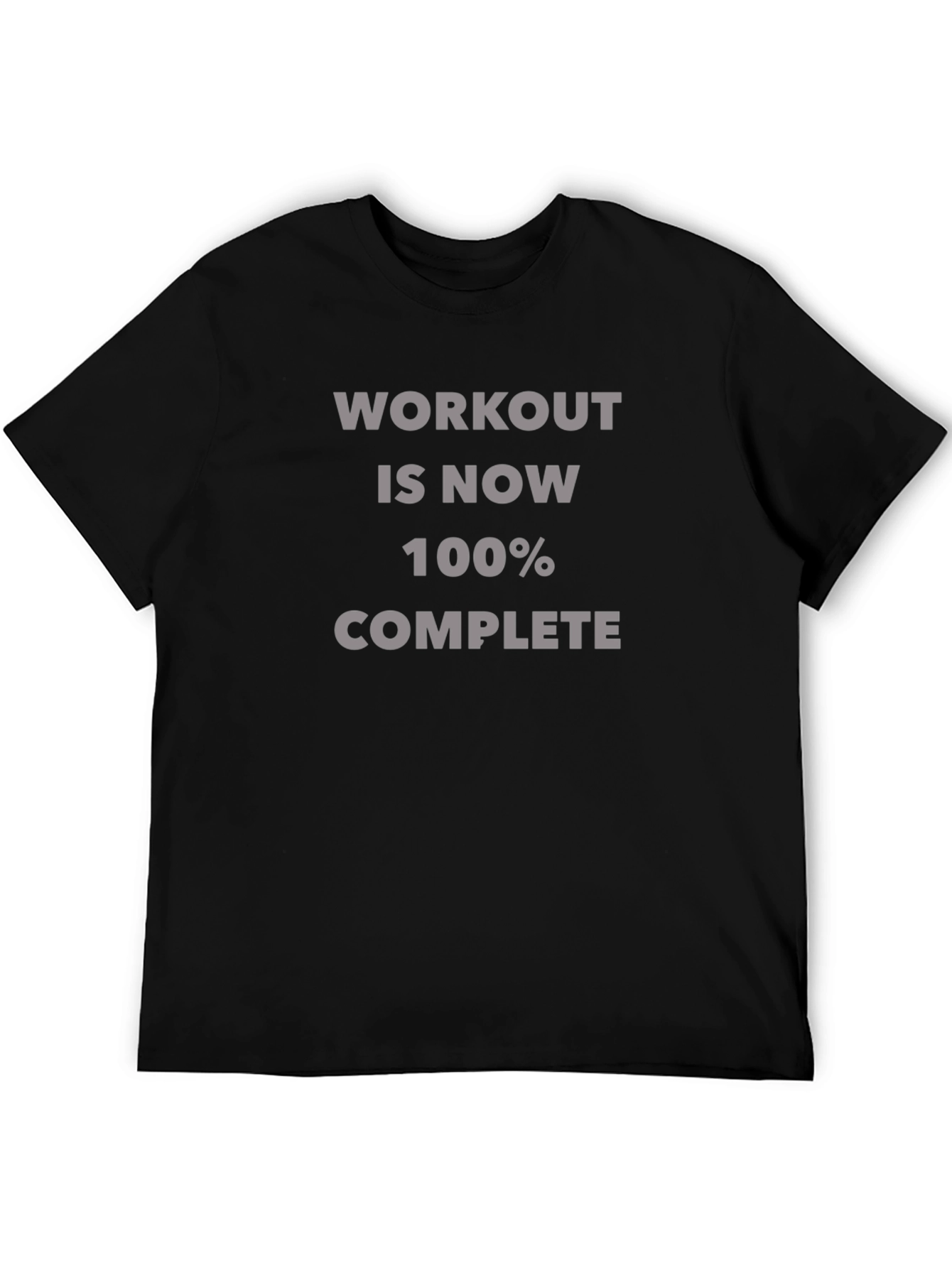 Workout Complete T-Shirt - Black Fitness Tee