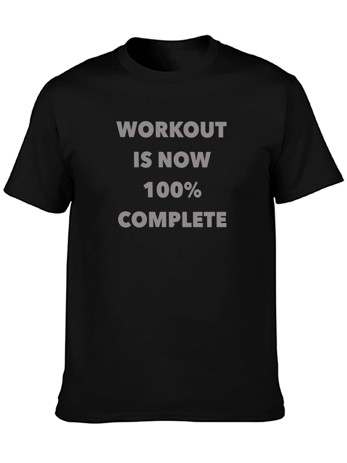 Workout Complete T-Shirt - Black Fitness Tee