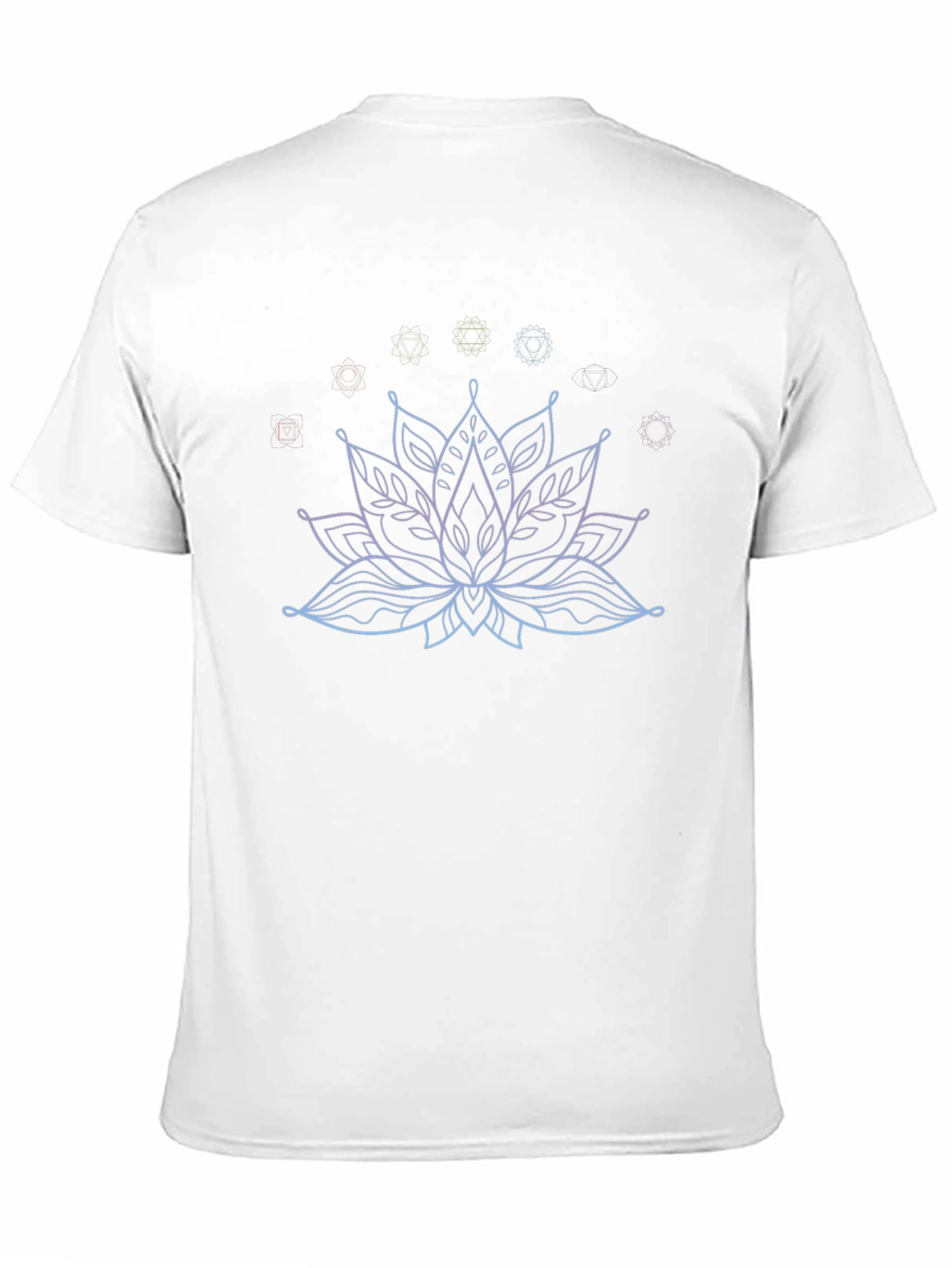 Lotus Flower Chakra Graphic Tee - Black