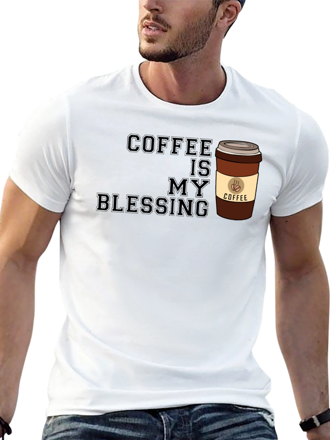 Coffee Is My Blessing Graphic T-Shirt