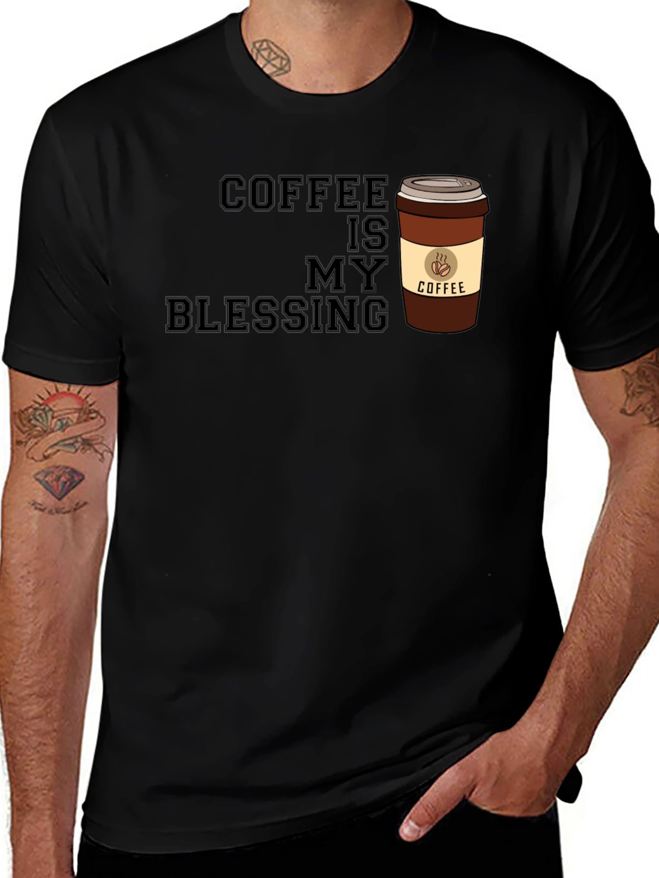 Coffee Is My Blessing Graphic T-Shirt