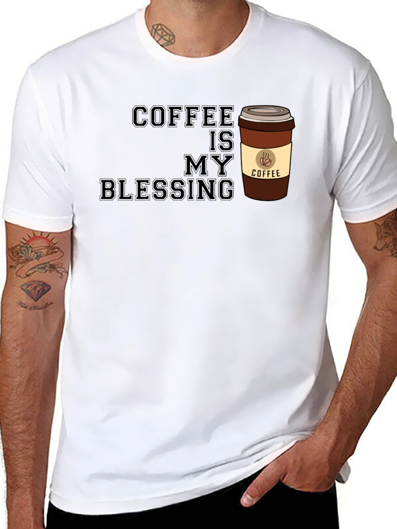 Coffee Is My Blessing Graphic T-Shirt