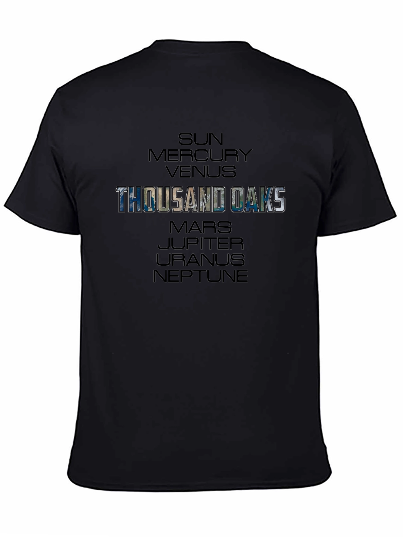 Thousand Oaks Planets Graphic Tee - Black