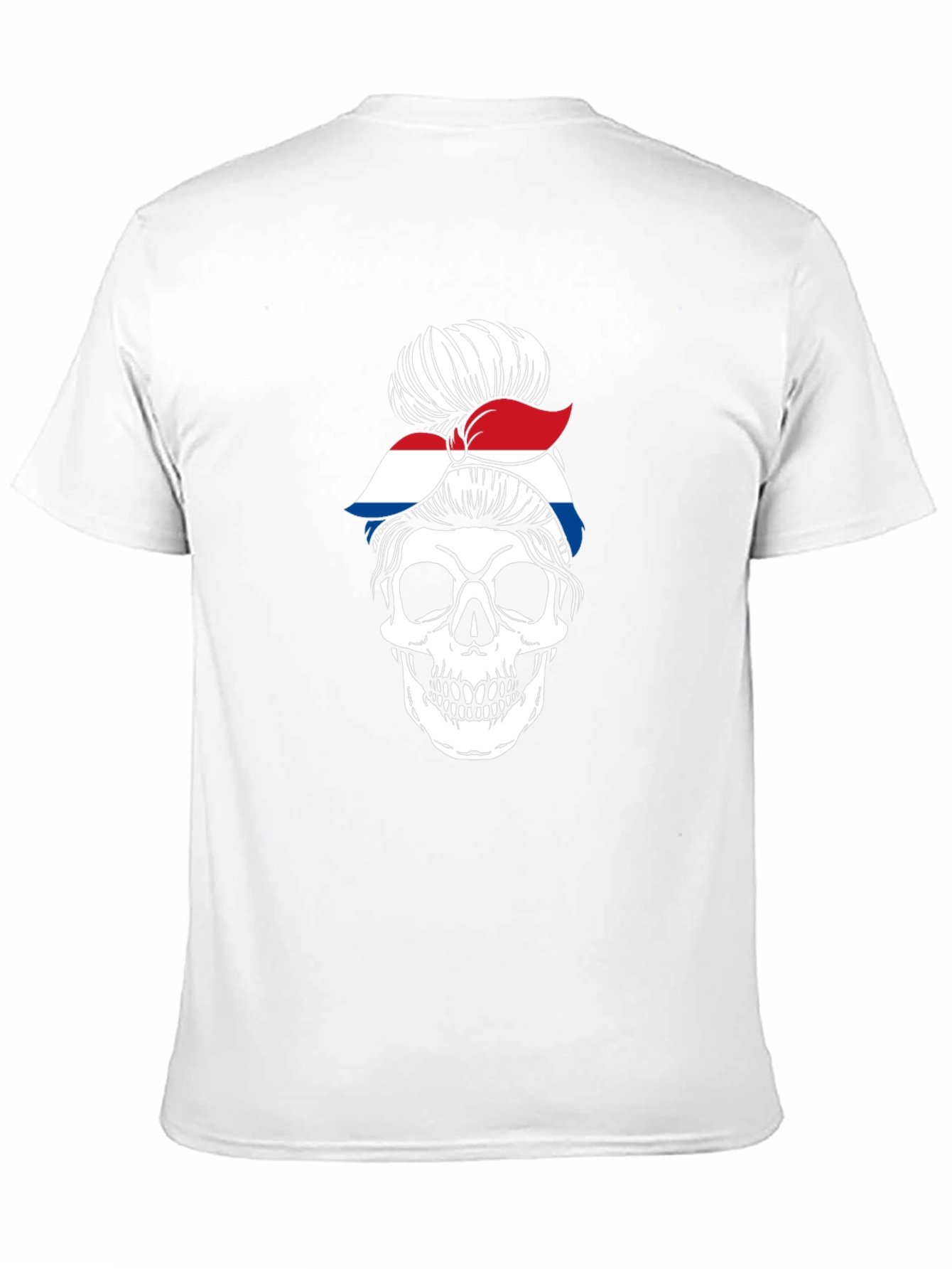 Skull Messy Bun T-Shirt