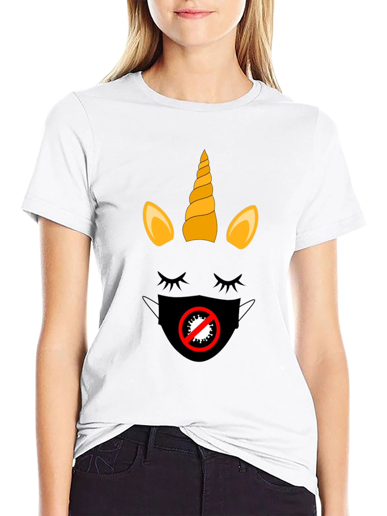 Unicorn Mask T-Shirt - Stylish Protection