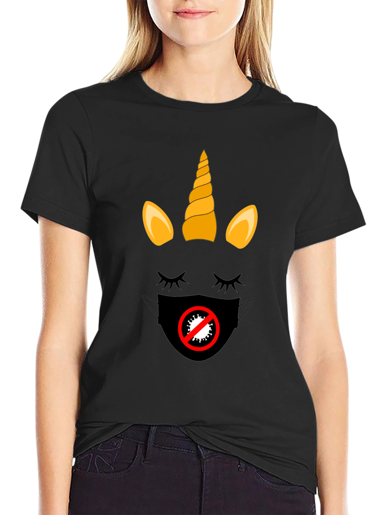 Unicorn Mask T-Shirt - Stylish Protection