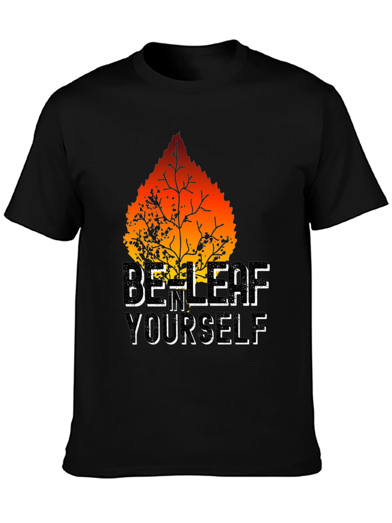 Be-Leaf Yourself Graphic Tee - Black