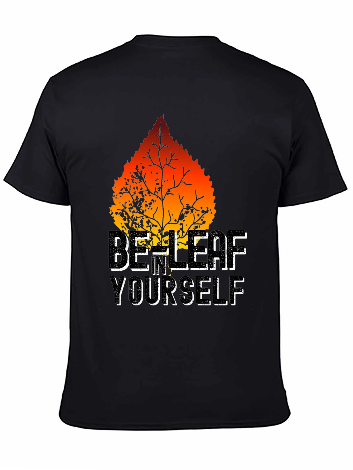 Be-Leaf Yourself Graphic Tee - Black