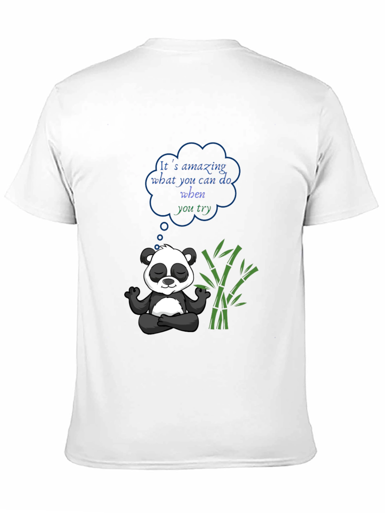 Meditating Panda Graphic Tee