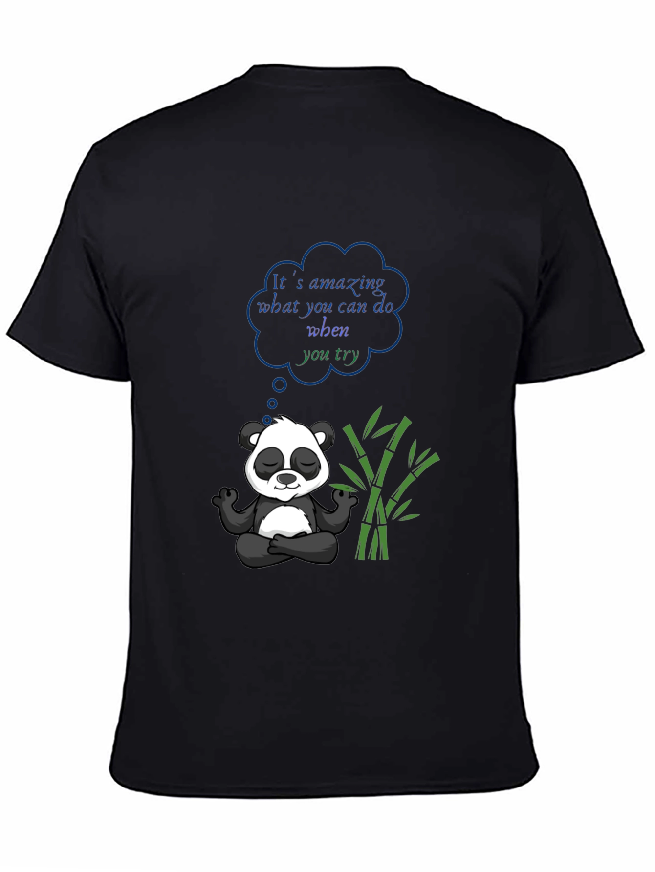 Meditating Panda Graphic Tee