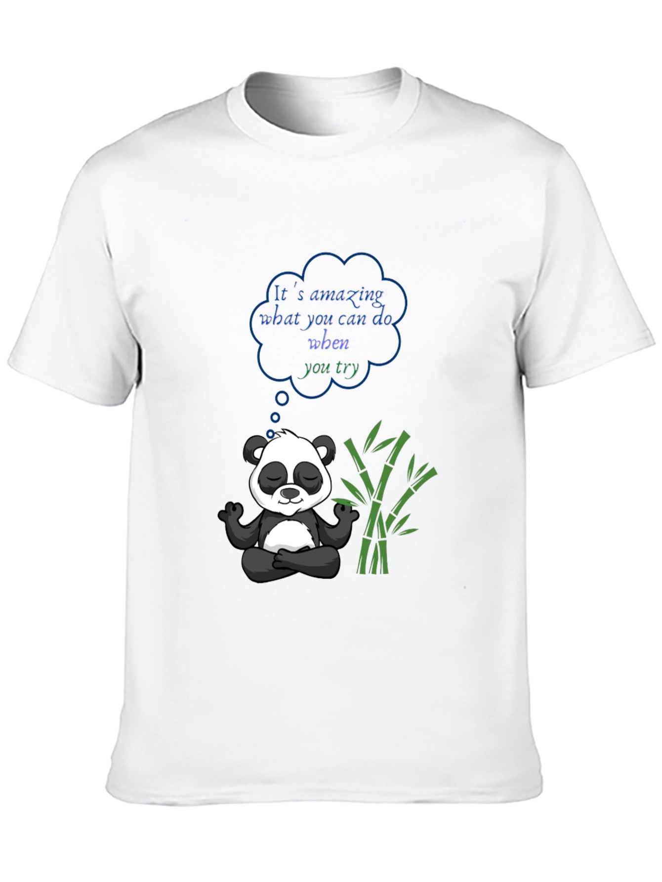 Meditating Panda Graphic Tee