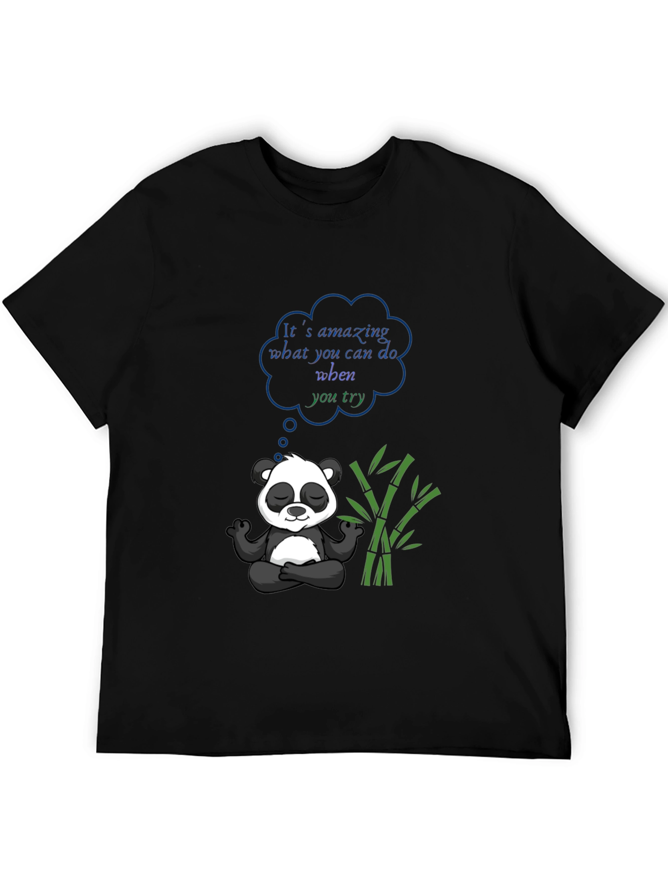 Meditating Panda Graphic Tee