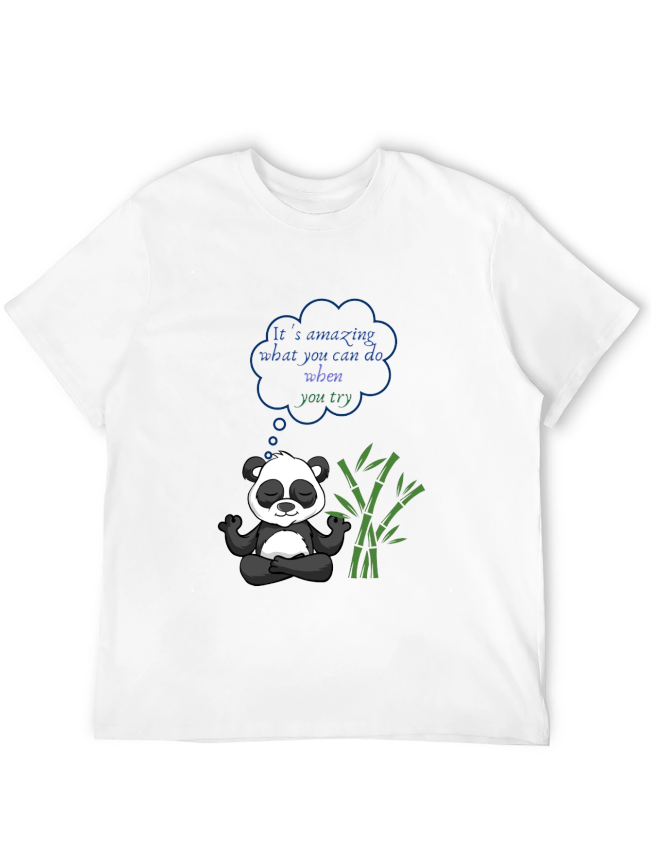 Meditating Panda Graphic Tee