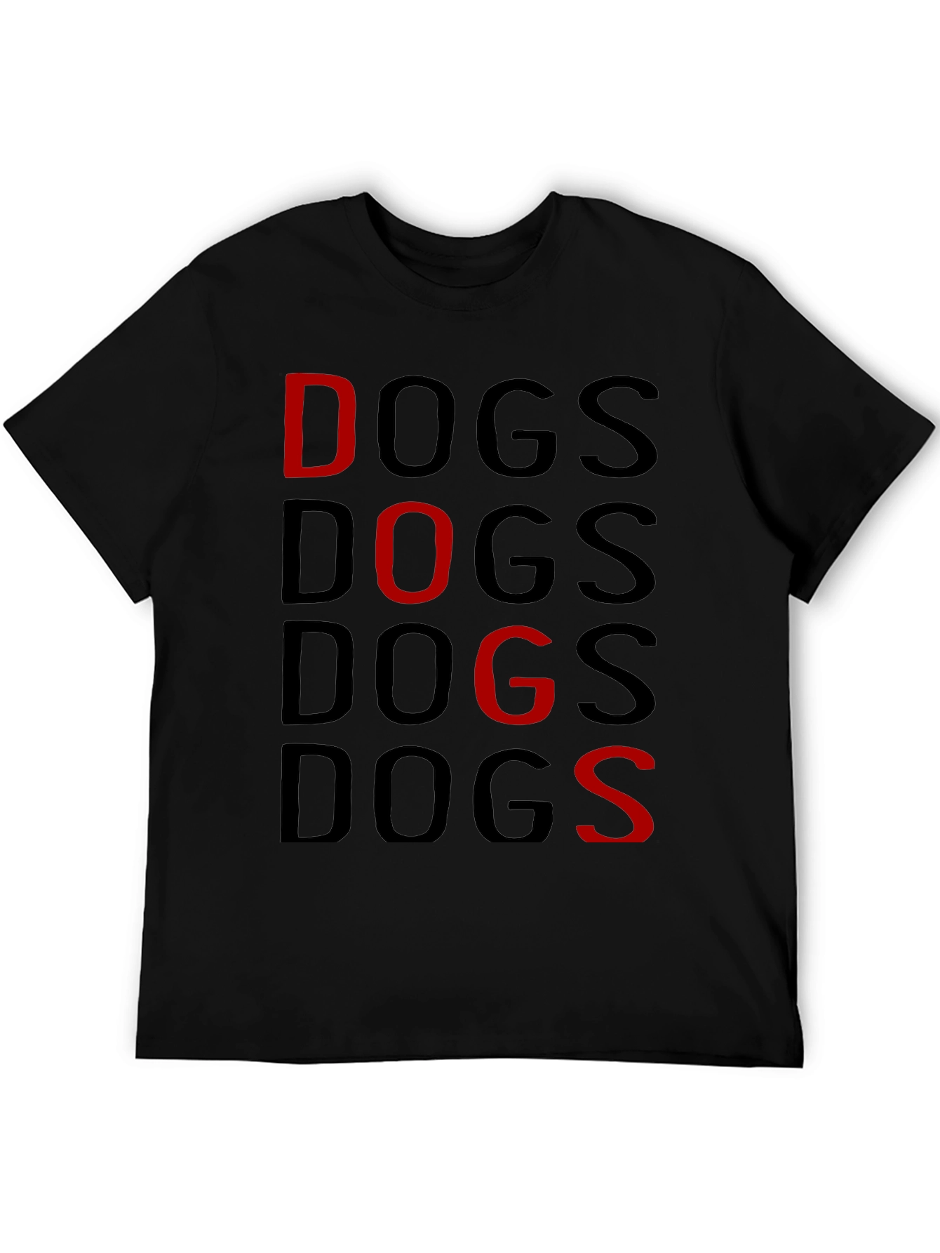 Dogs Graphic Print T-Shirt