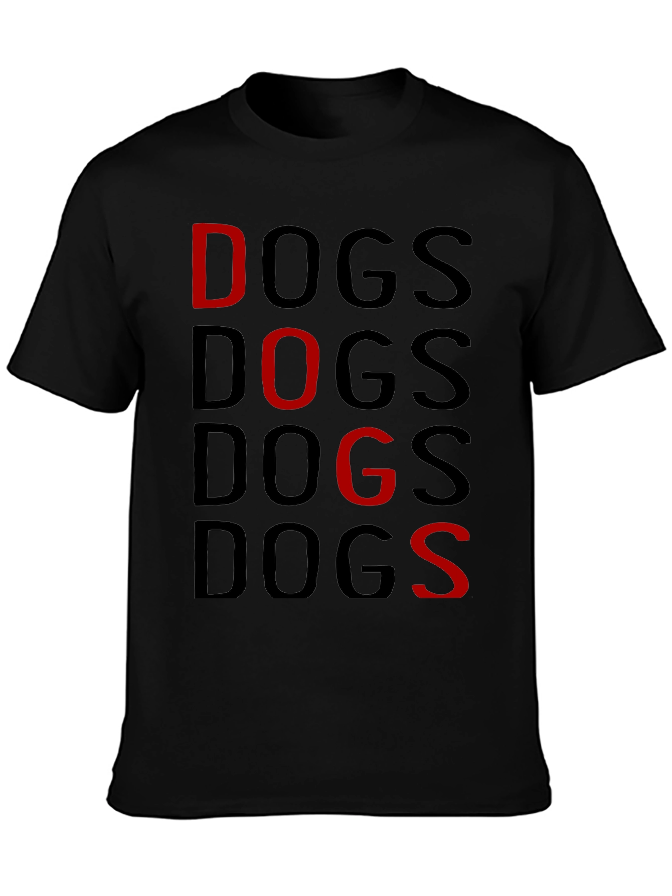 Dogs Graphic Print T-Shirt