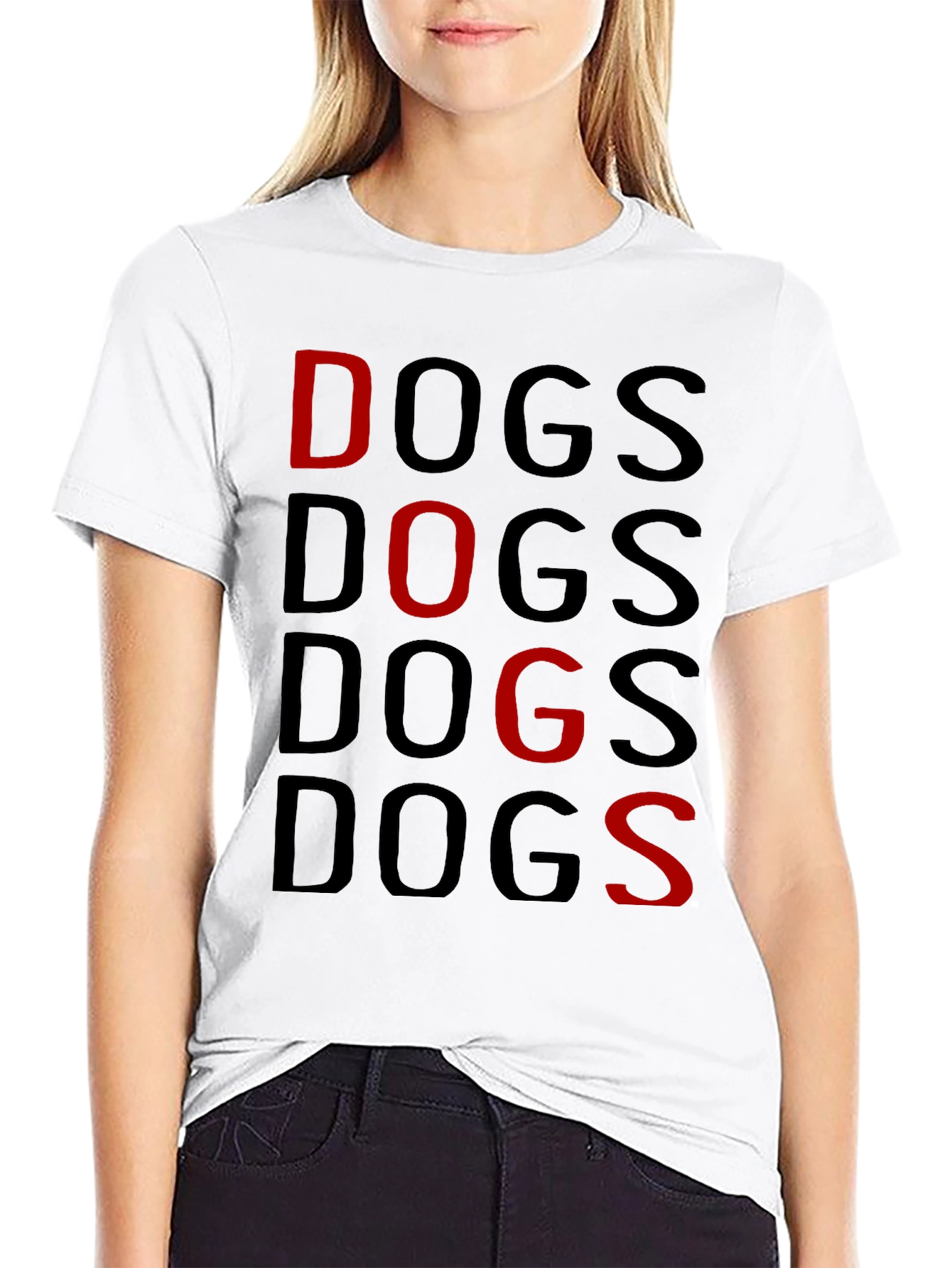 Dogs Graphic Print T-Shirt
