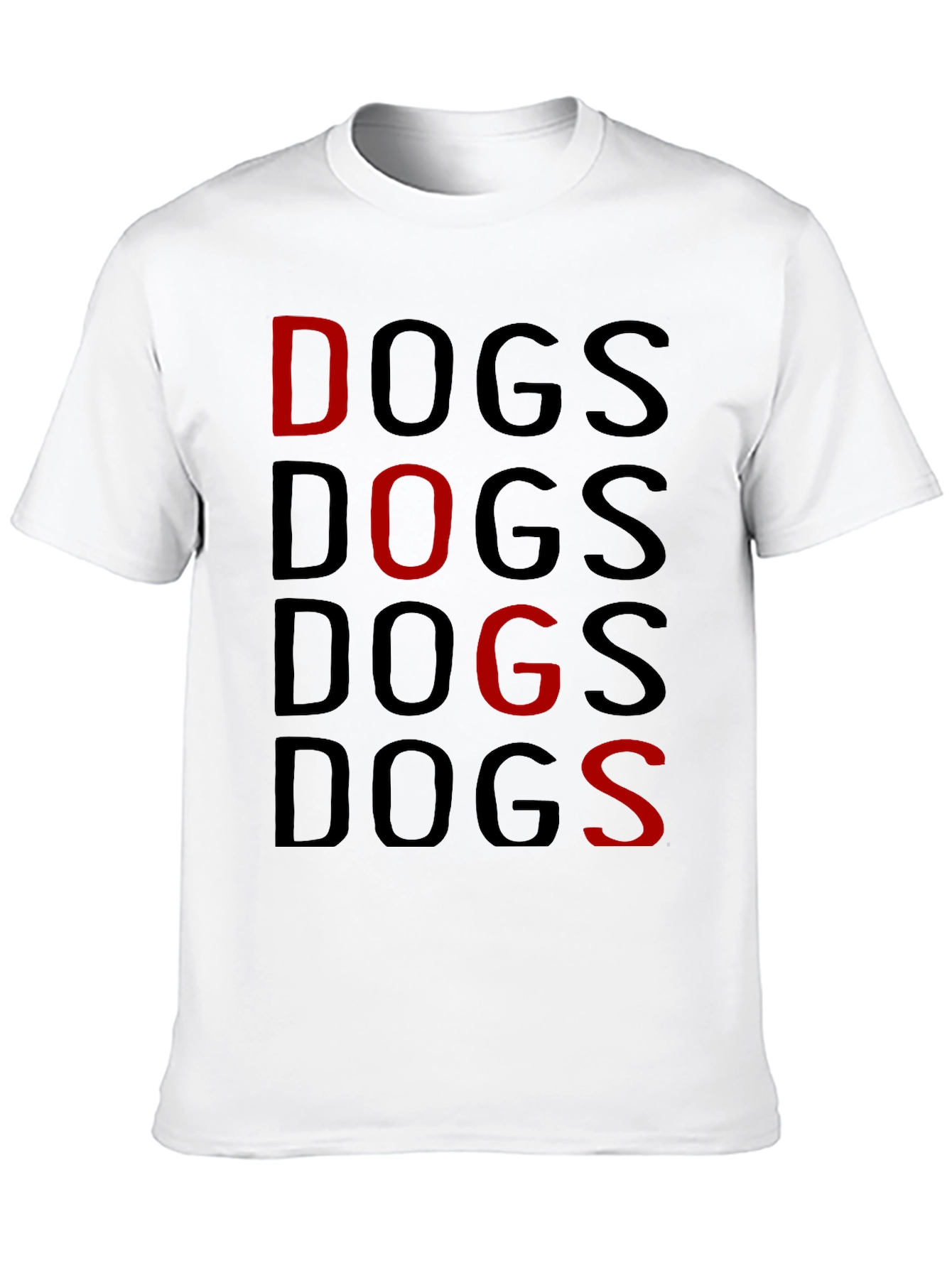Dogs Graphic Print T-Shirt
