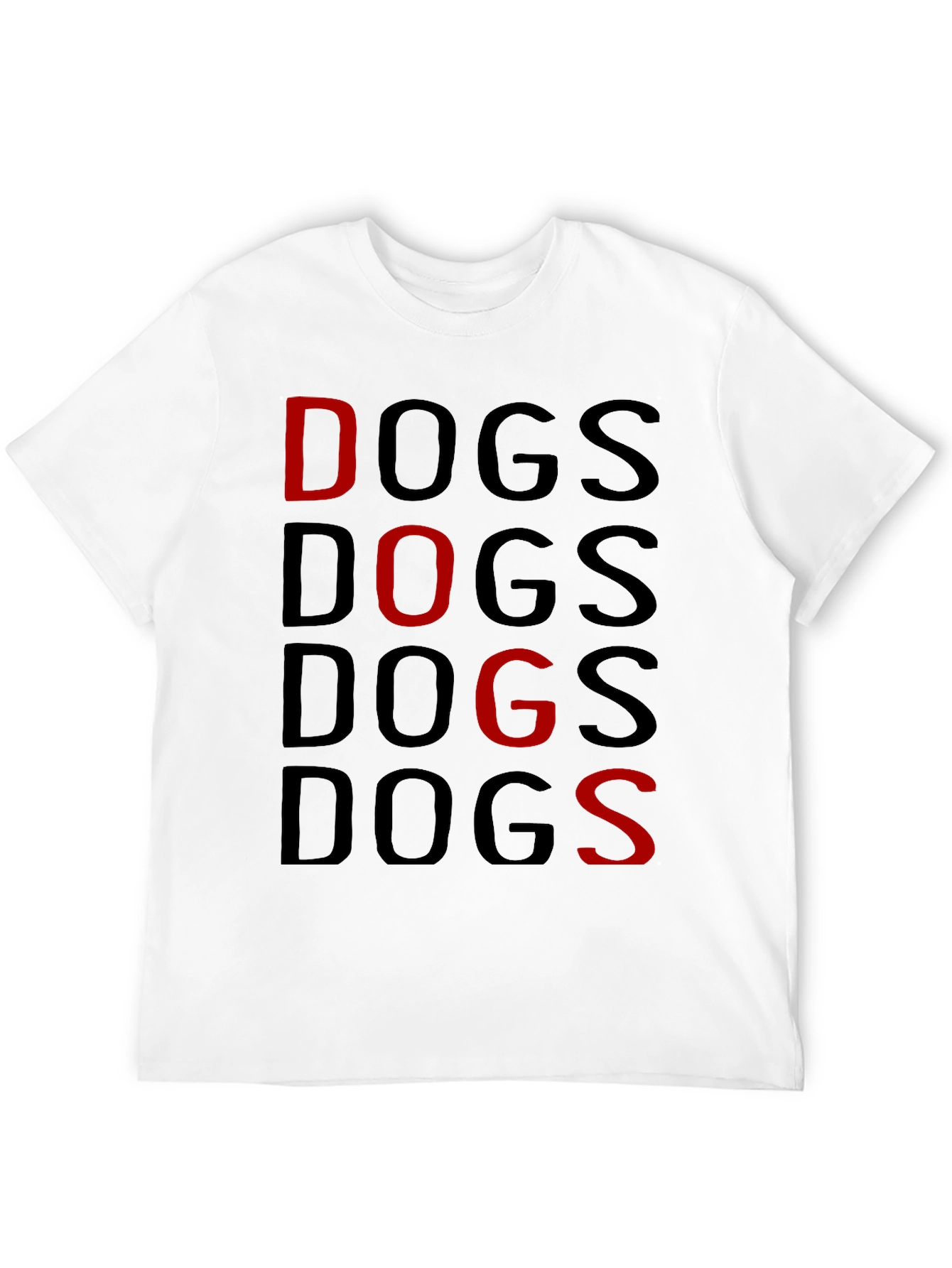 Dogs Graphic Print T-Shirt