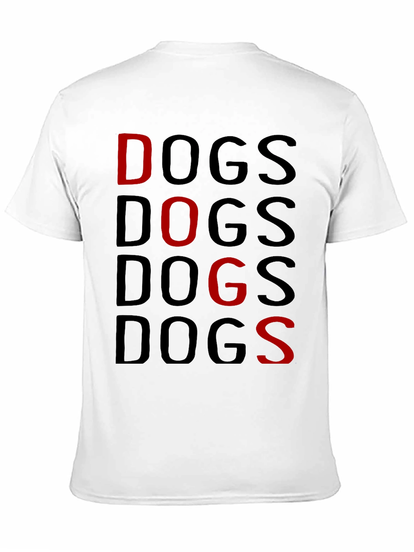 Dogs Graphic Print T-Shirt