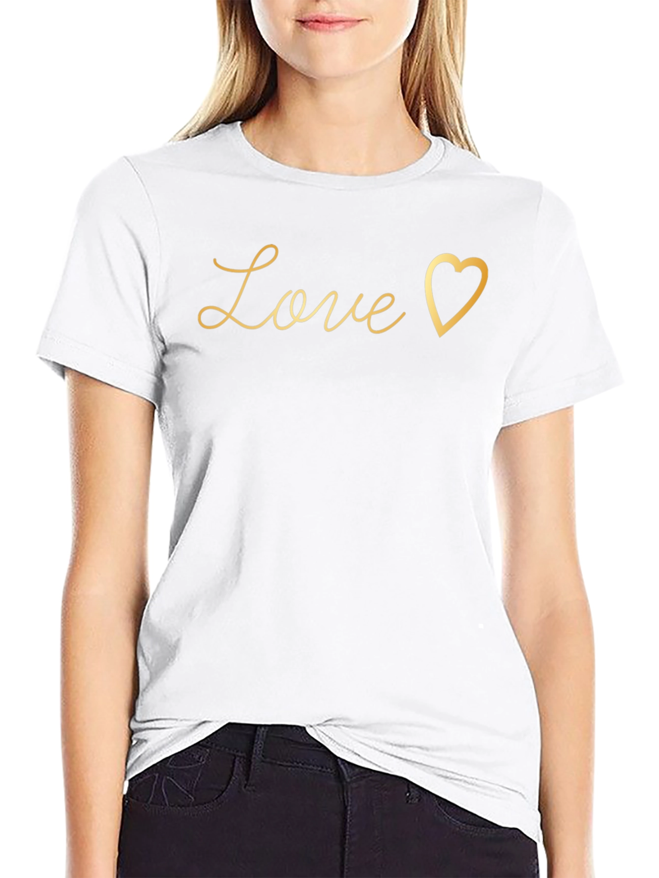 Love Heart Graphic Tee - Stylish Everyday Comfort