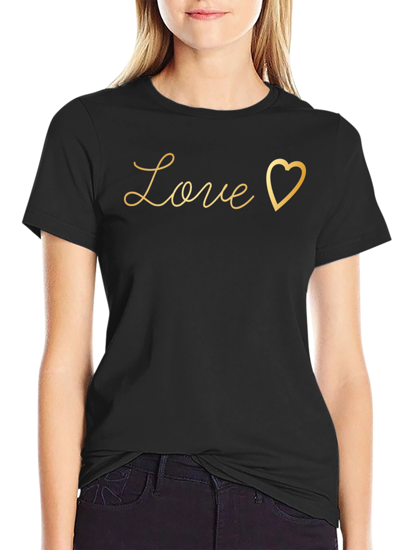 Love Heart Graphic Tee - Stylish Everyday Comfort