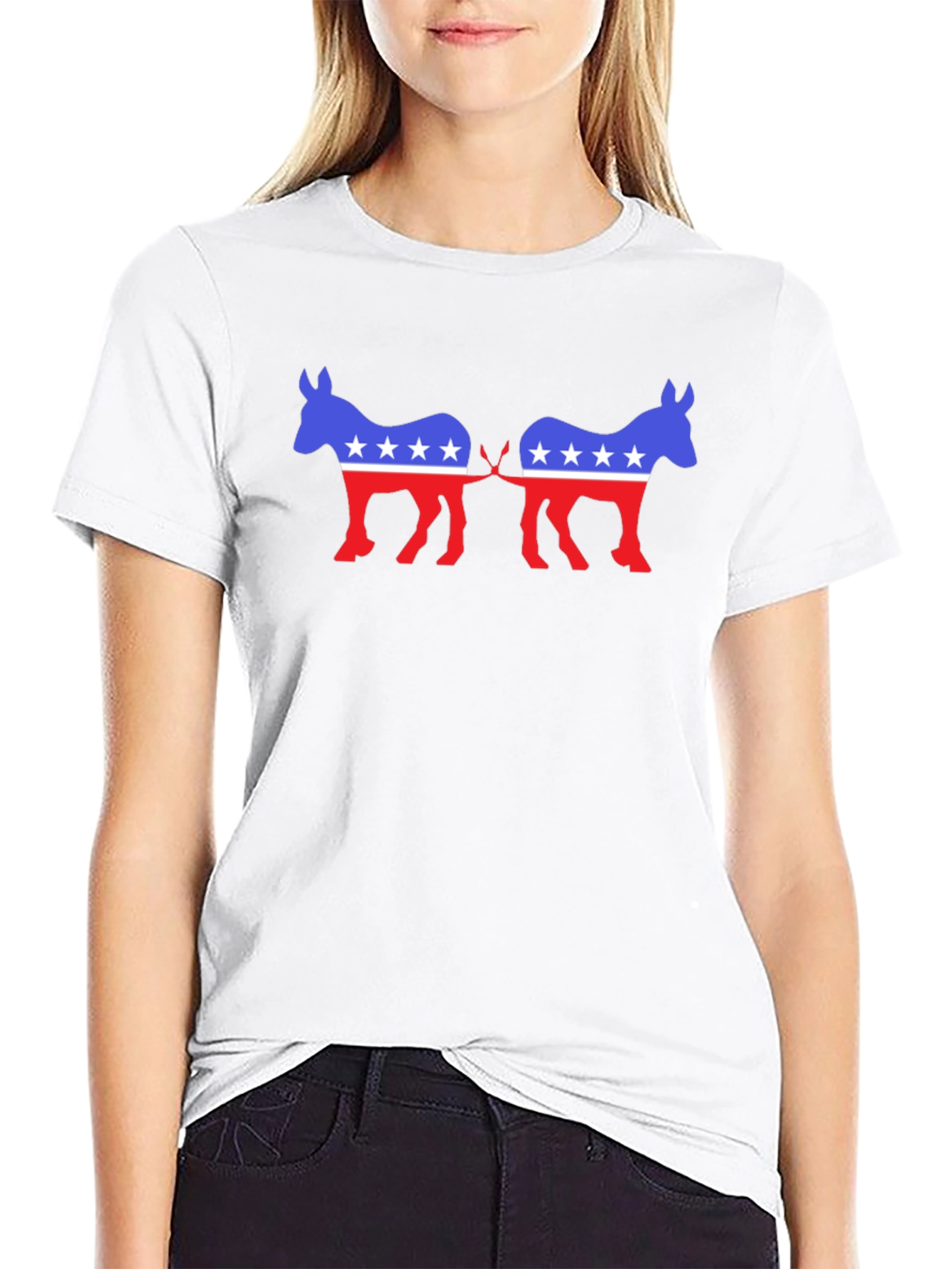 Patriotic Democrat Donkey T-Shirt - Political Humor Tee