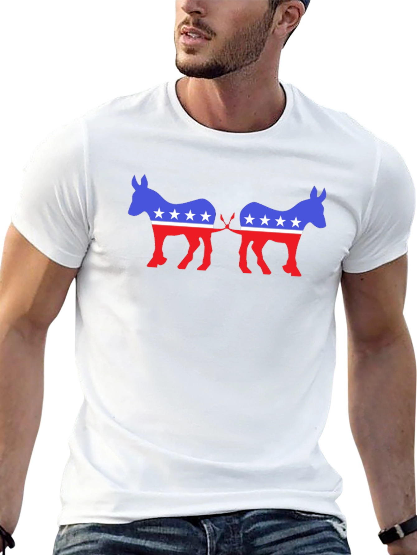 Patriotic Democrat Donkey T-Shirt - Political Humor Tee