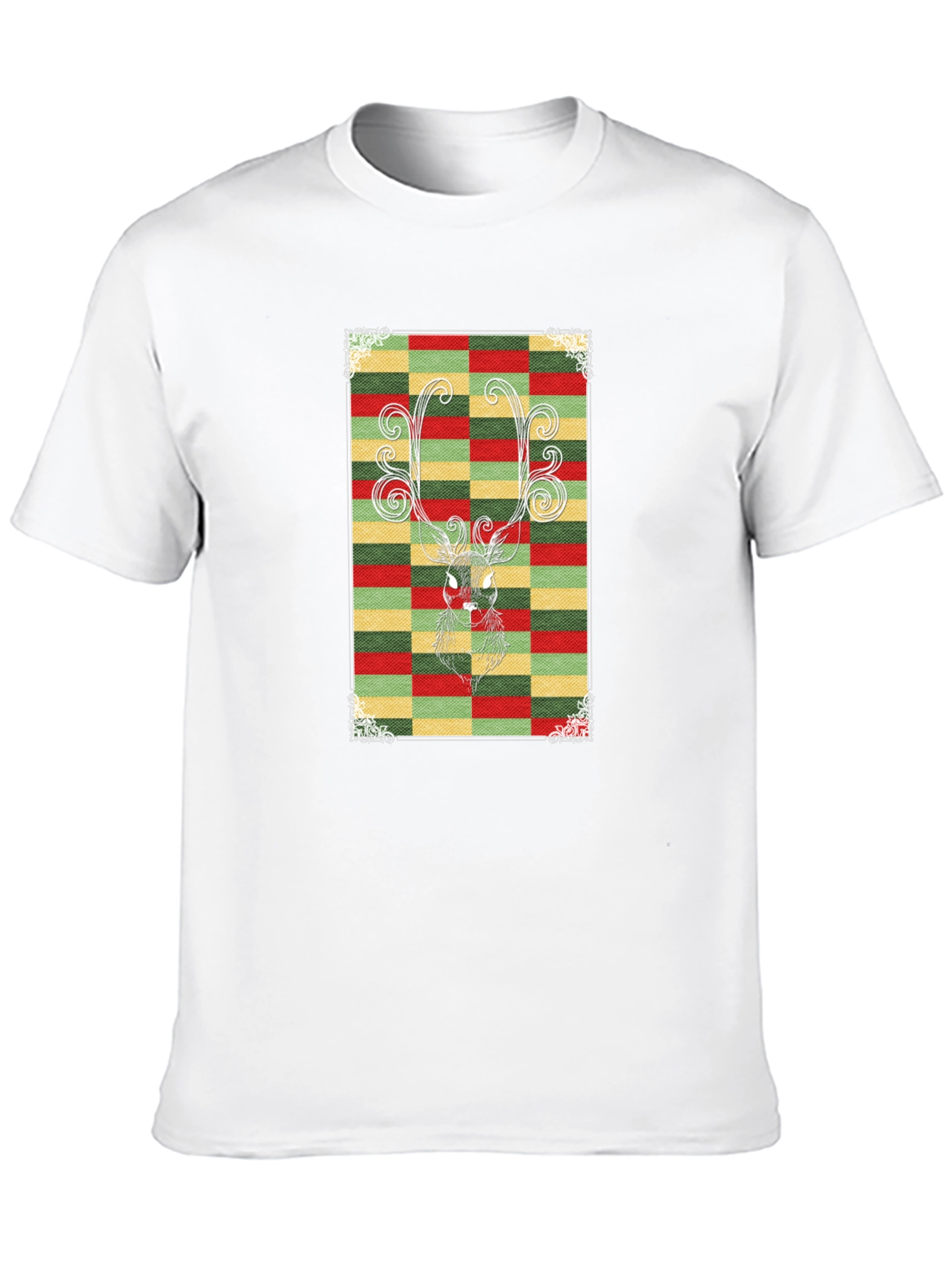 Festive Reindeer Graphic Tee - Holiday Style