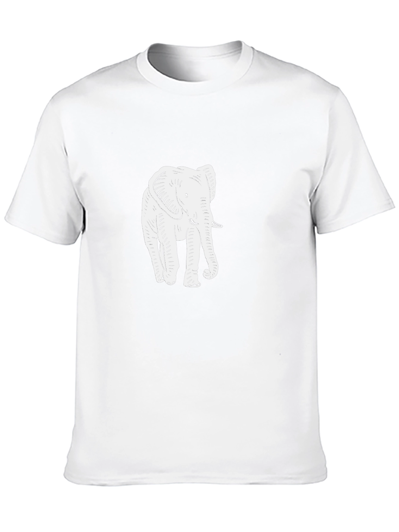 Elephant Graphic Tee - Black Cotton Comfort