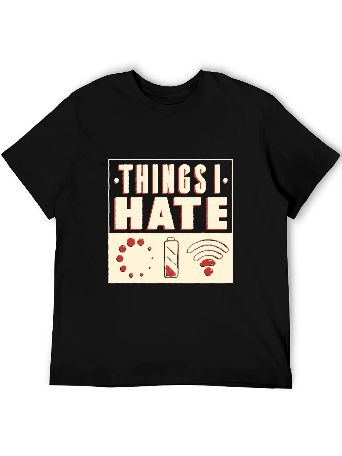 Things I Hate Graphic T-Shirt - Black