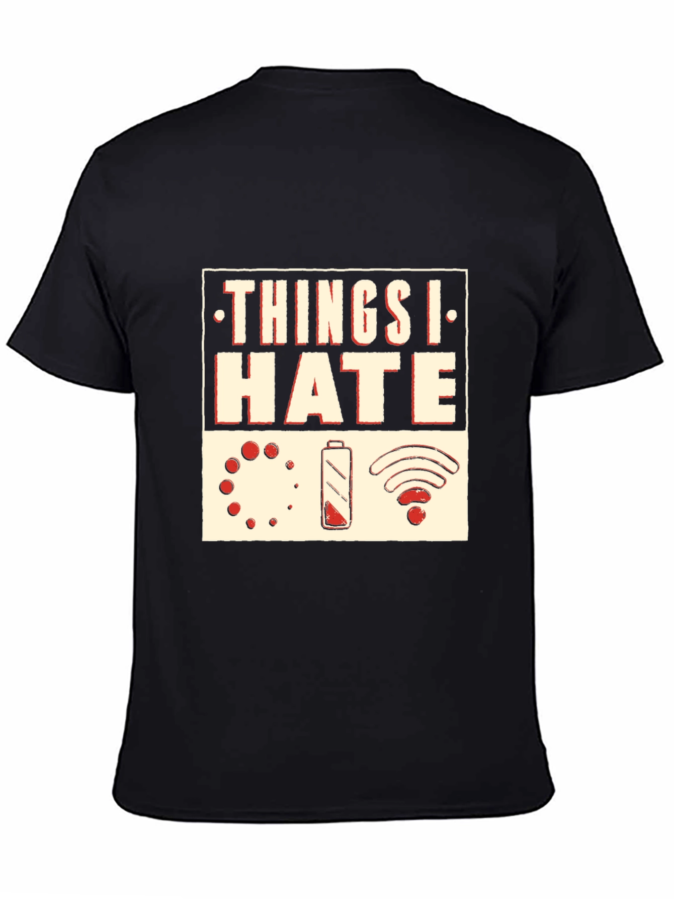 Things I Hate Graphic T-Shirt - Black