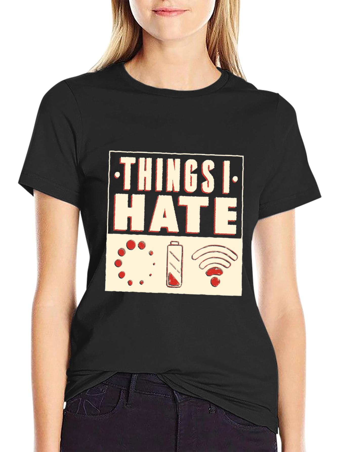 Things I Hate Graphic T-Shirt - Black