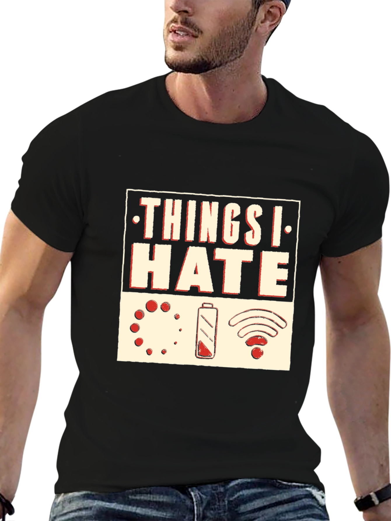Things I Hate Graphic T-Shirt - Black