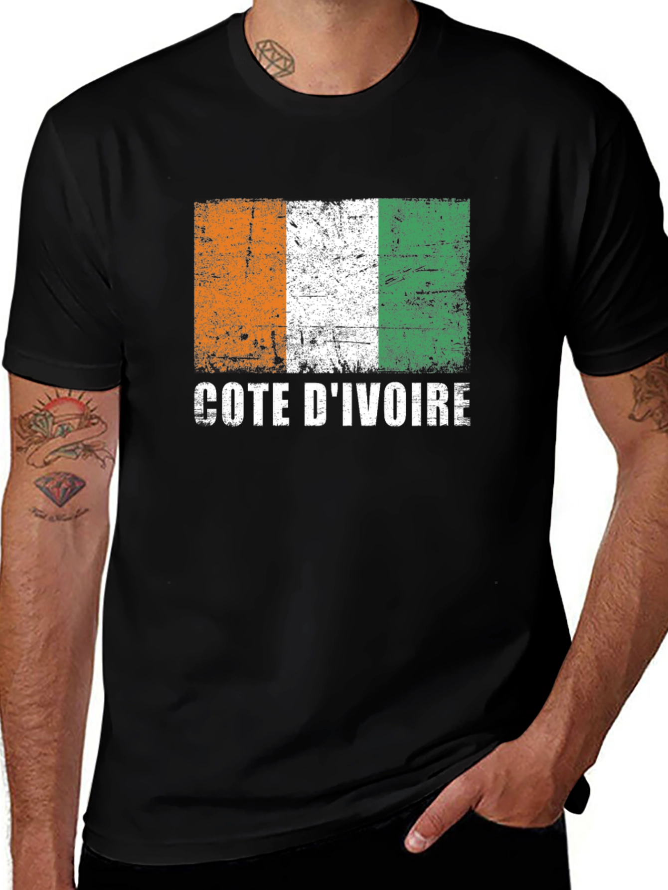Cote DIvoire Flag T-Shirt