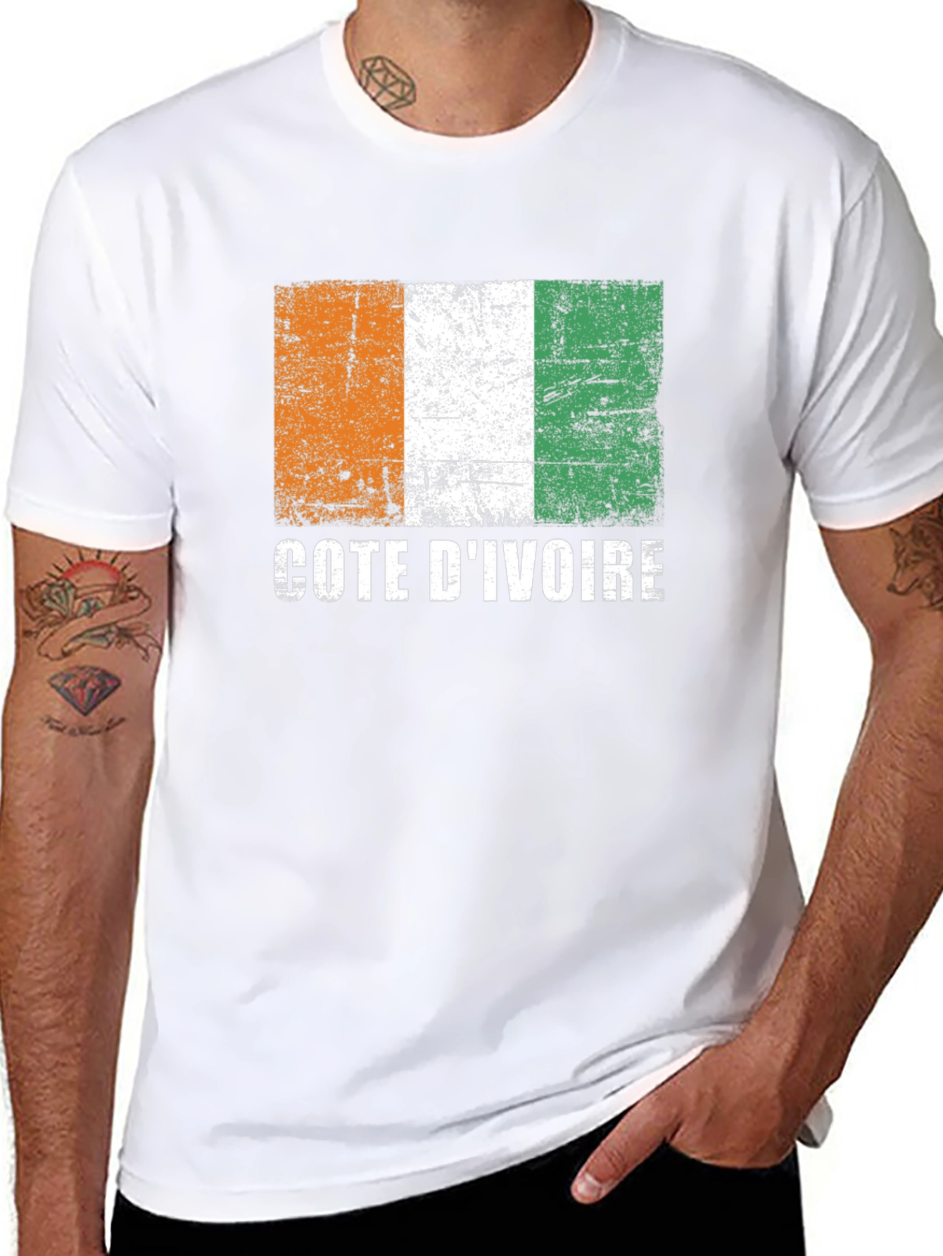 Cote DIvoire Flag T-Shirt