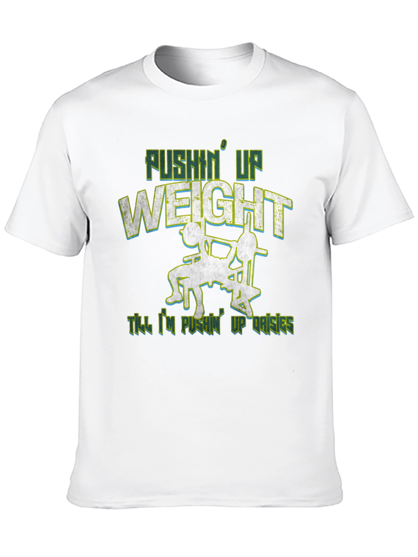 Pushin Up Weight Black Graphic Tee