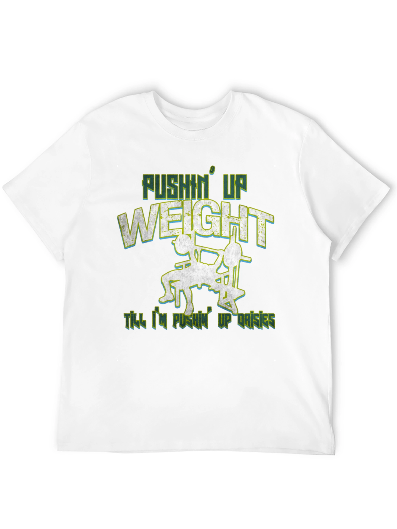 Pushin Up Weight Black Graphic Tee