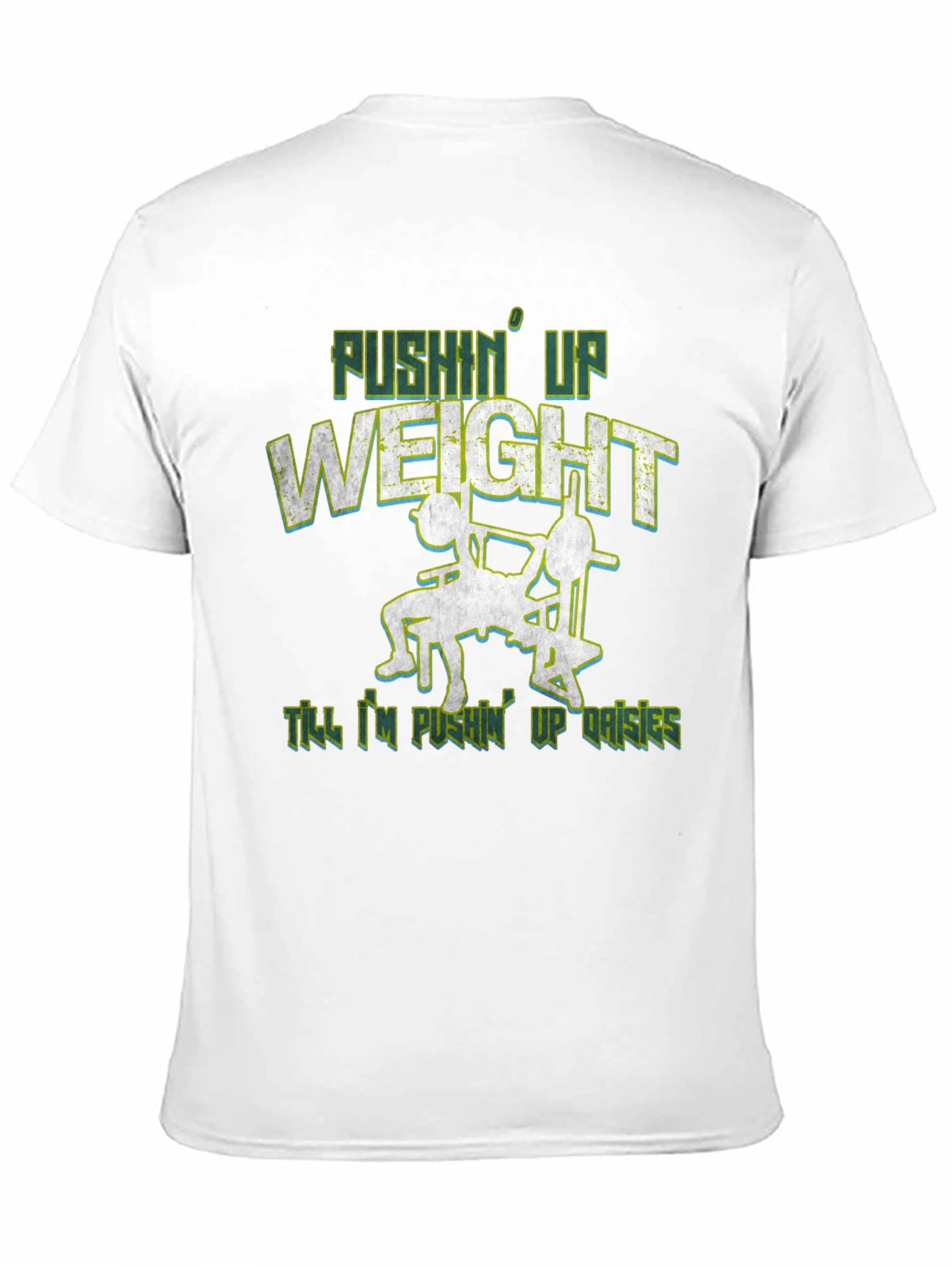Pushin Up Weight Black Graphic Tee