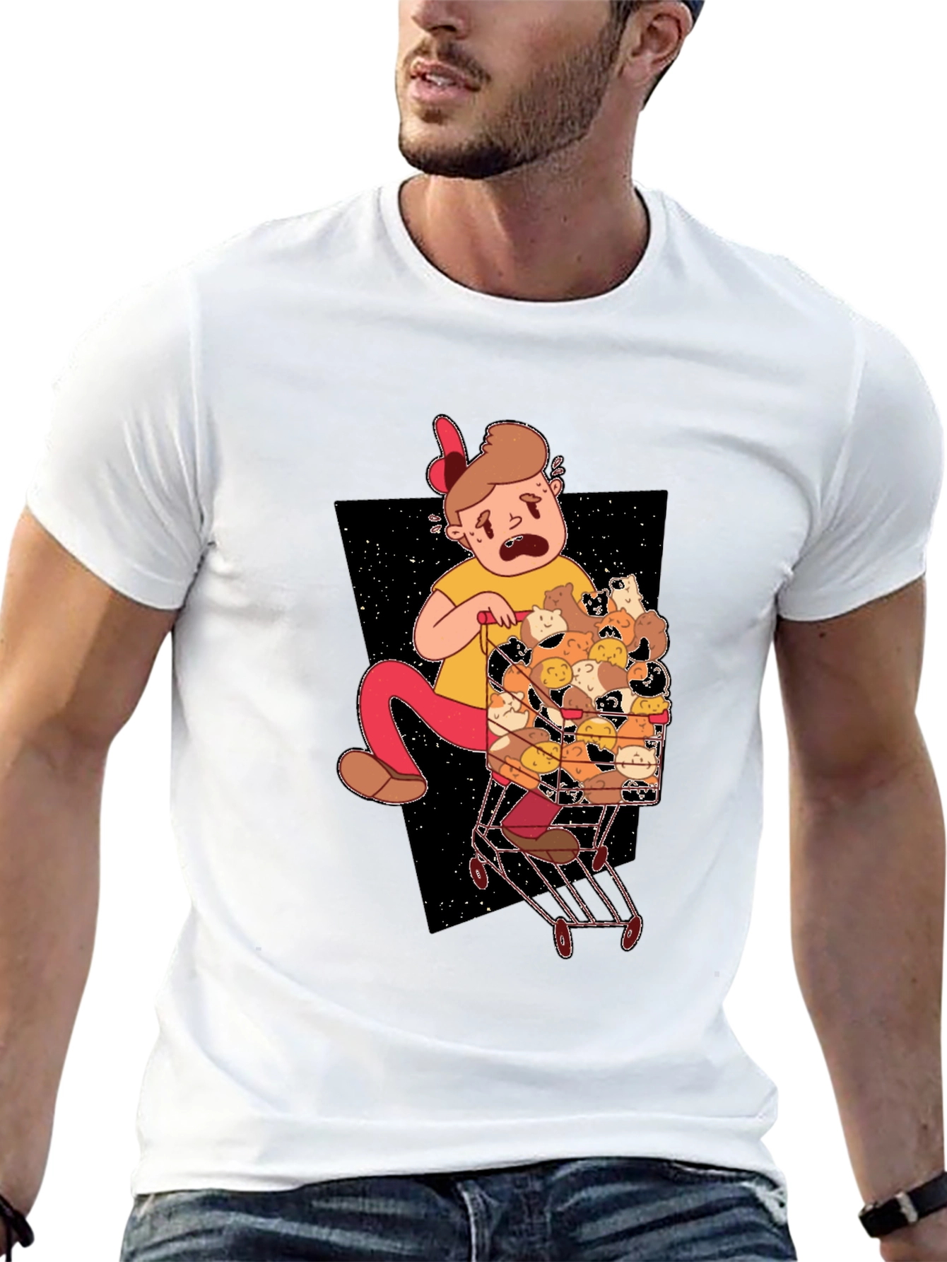 Cartoon Hamster Overload T-Shirt