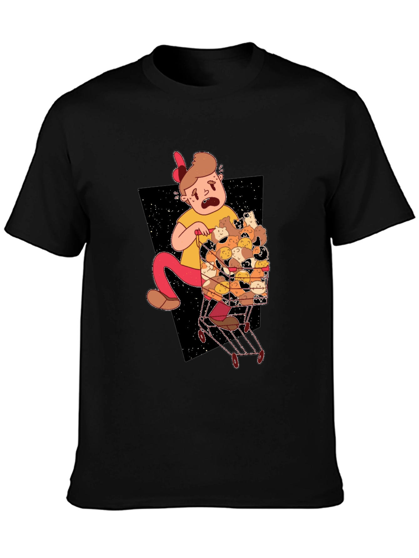 Cartoon Hamster Overload T-Shirt