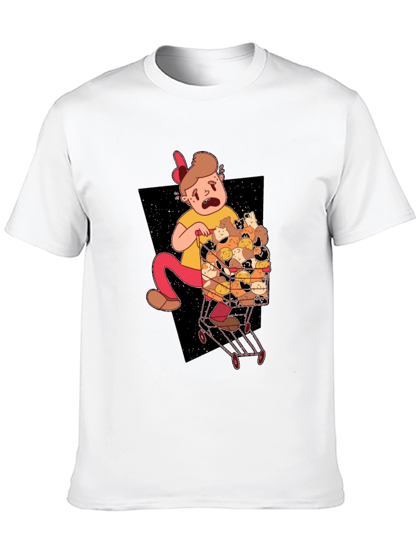 Cartoon Hamster Overload T-Shirt